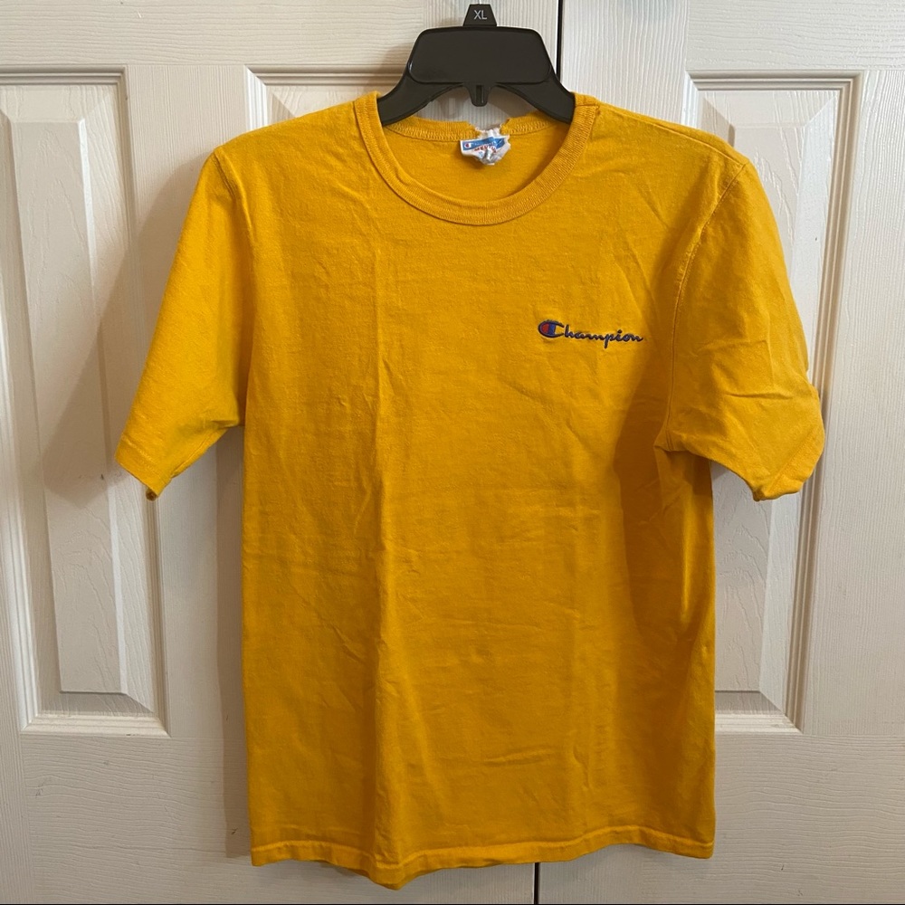 Yellow Champion t shirt